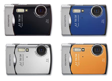 The Olympus Mju 790 SW comes in several colours