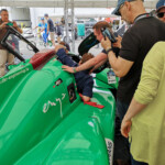A DKR Engineering Norma M 30 - Nissan LMP3 car which had competed in a support race before the main event.